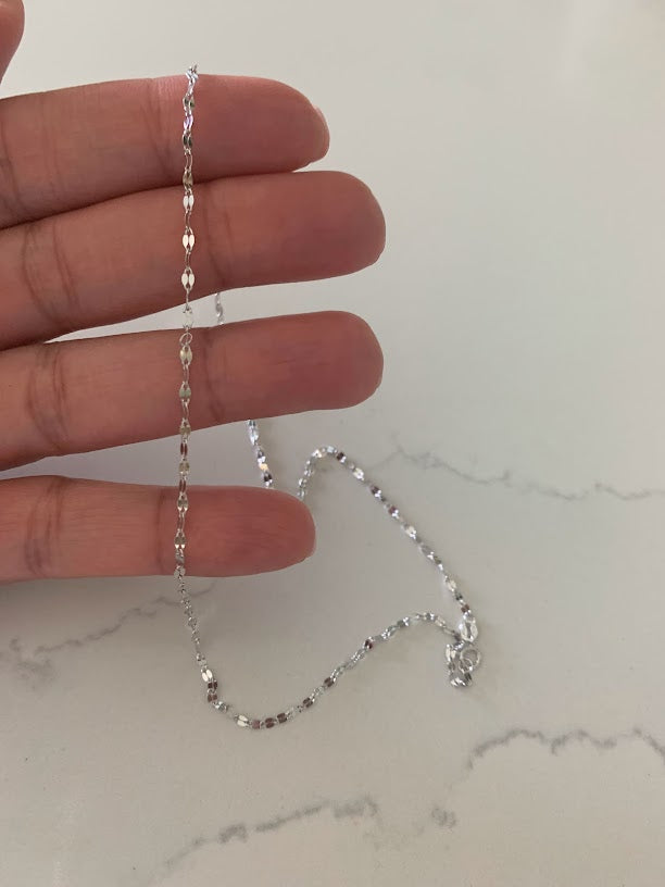 2MM 14K Yellow Gold Twisted Mirror Chain in Yellow Gold | Genuine Gold