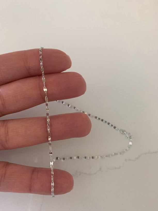 2MM 14K Yellow Gold Twisted Mirror Chain in Yellow Gold | Genuine Gold