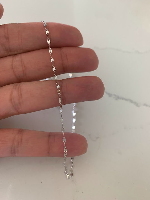 2MM 14K Yellow Gold Twisted Mirror Chain in Yellow Gold | Genuine Gold