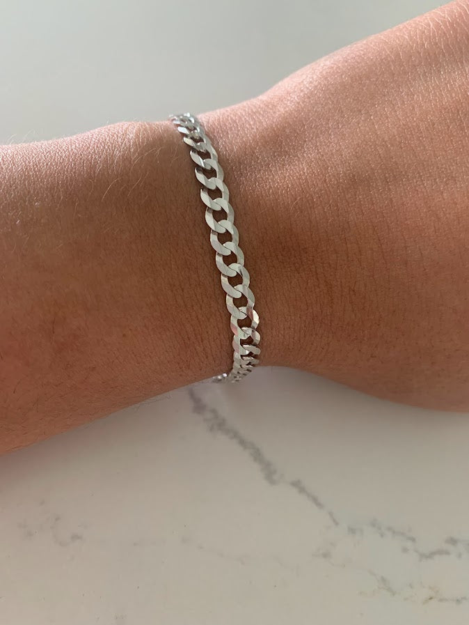 14K Gold SOLID Miami Concave Cuban Link Bracelet, 8" Inch, 5.9MM Thick, Real Gold Bracelet, SOLID Gold Cuban Bracelet, Men, Women, Unisex