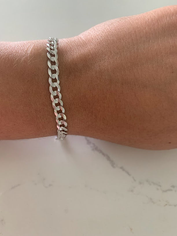 14K Gold SOLID Miami Concave Cuban Link Bracelet, 8" Inch, 5.9MM Thick, Real Gold Bracelet, SOLID Gold Cuban Bracelet, Men, Women, Unisex