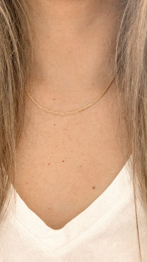 2.2MM 14K Gold SOLID Miami Cuban Link Chain | 14K Gold Curb Link Chain | Layering Gold Chain | SOLID GOLD