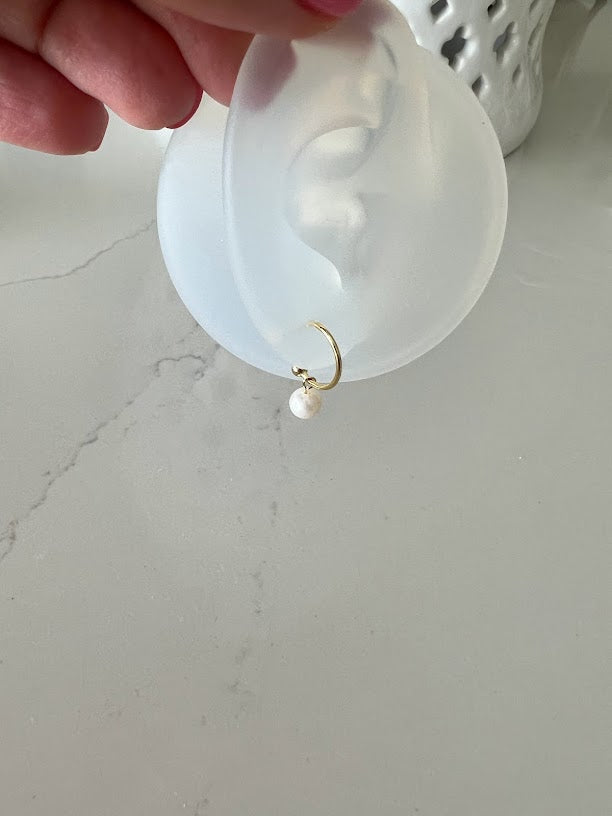 Pearl Drop Earrings - Pearl Earrings, Bridesmaid Gold and Silver Gold, Real Pearl Earrings, Wedding Earrings, Gift for Woman