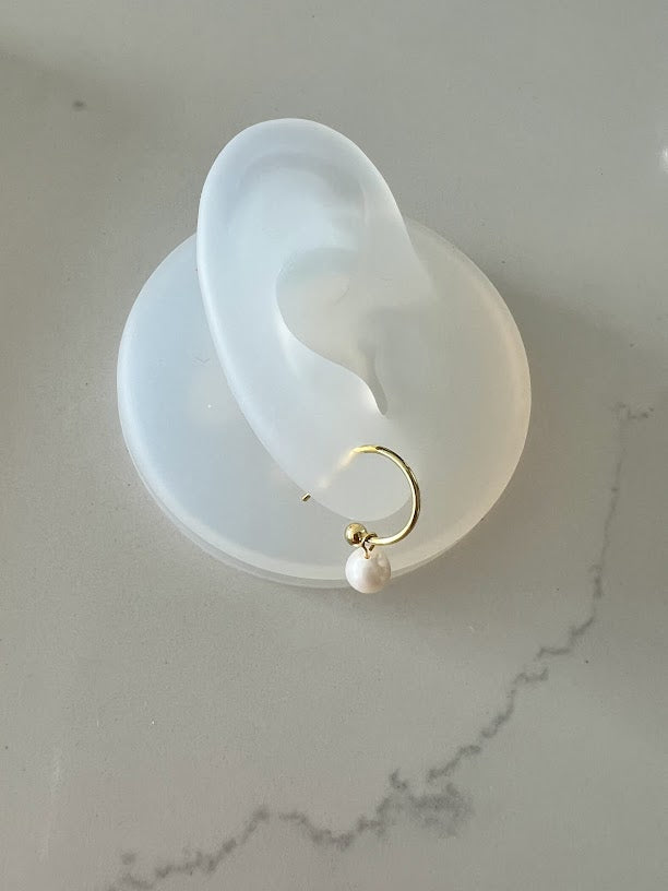 Pearl Drop Earrings - Pearl Earrings, Bridesmaid Gold and Silver Gold, Real Pearl Earrings, Wedding Earrings, Gift for Woman