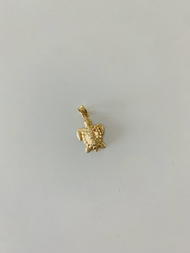 14K Solid Gold Turtle Pendant | Yellow Gold Turtle Pendant | Turtle Pendant | 14K Solid Gold Pendant