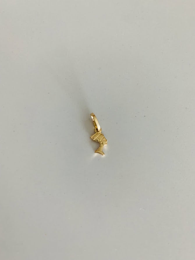 14K Solid Gold Nefertiti Pendant | Yellow Gold Nefertiti Pendant | Nefertiti Pendant | 14K Solid Gold Pendant | Egyptian Queen Pendant