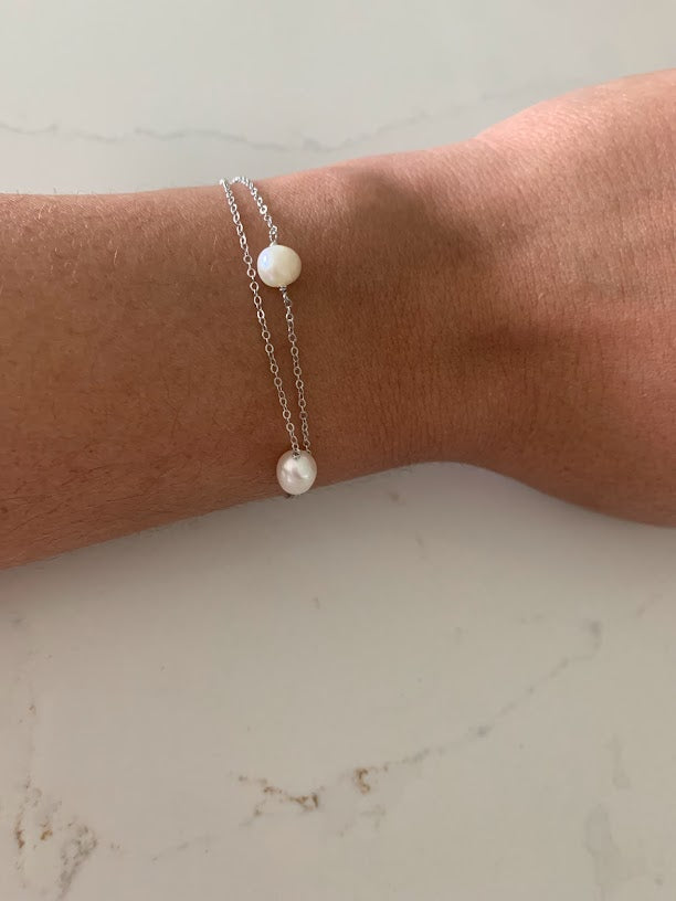 Pearl Bracelet in Sterling Silver