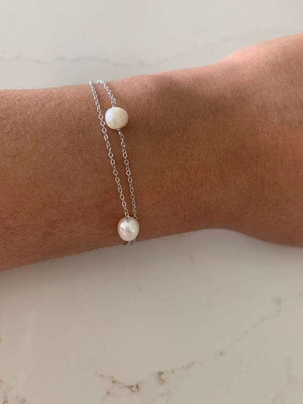 Pearl Bracelet in Sterling Silver