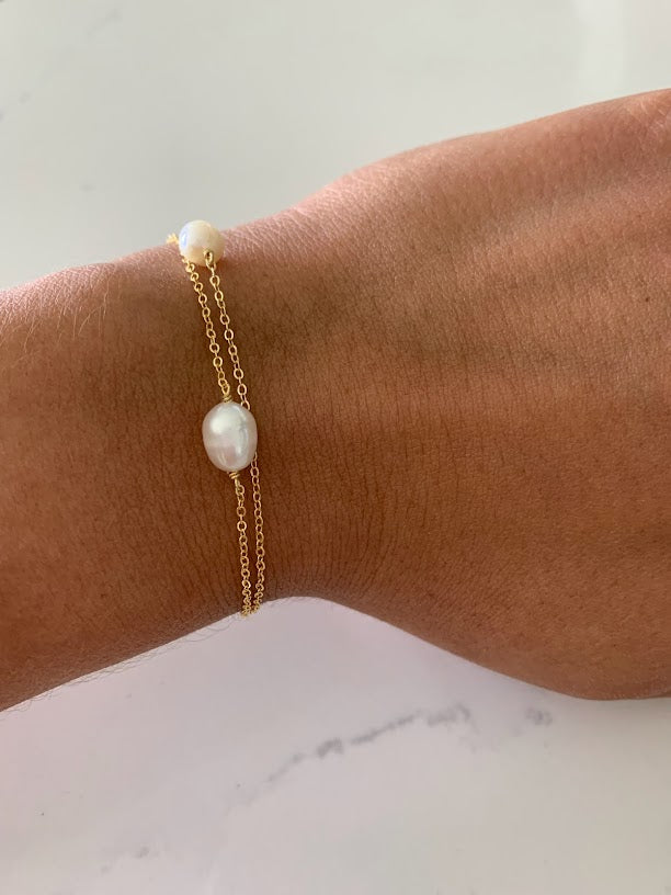 Pearl Bracelet in Sterling Silver
