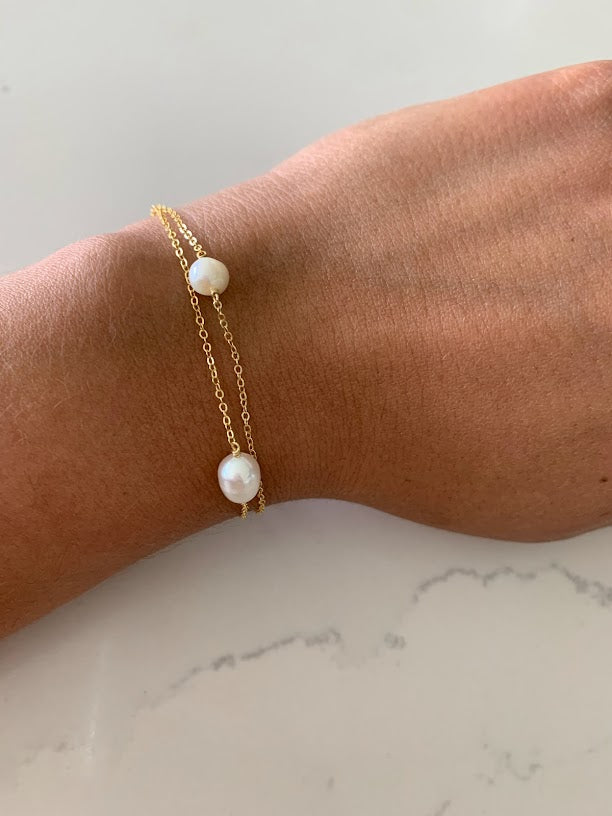 Pearl Bracelet in Sterling Silver