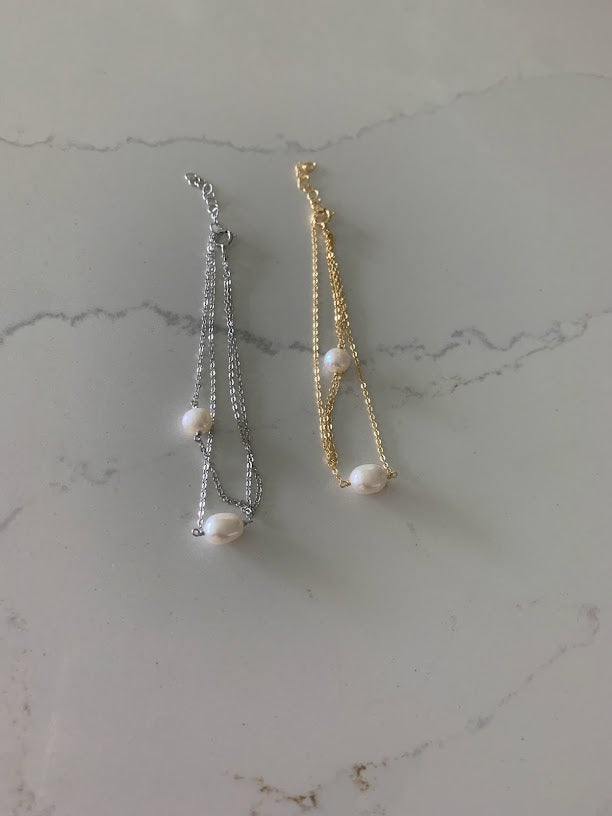 Pearl Bracelet in Sterling Silver