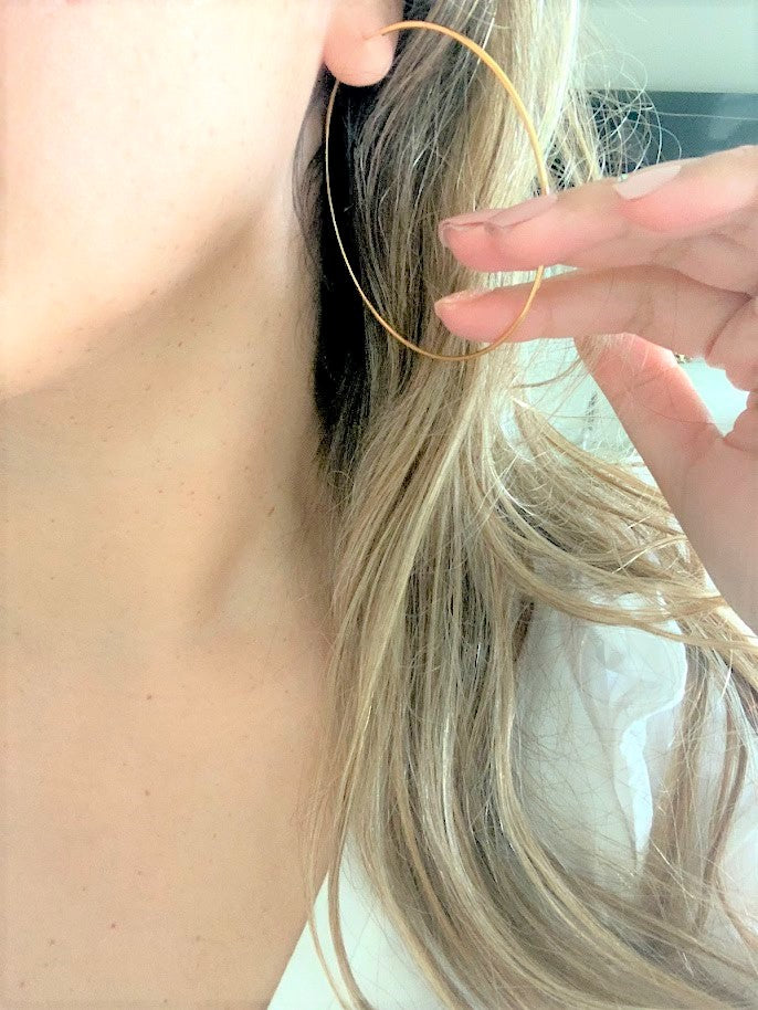Large 75MM Thin Hoops