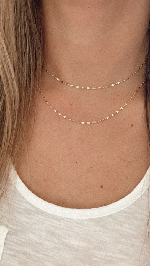 2MM 14K Yellow Gold Twisted Mirror Chain in Yellow Gold | Genuine Gold