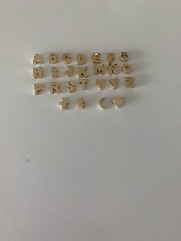Initial and 2MM 14K Yellow Gold Twisted Mirror Chain in Yellow Gold