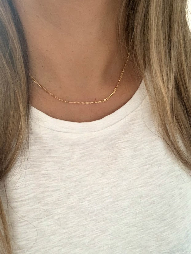 2.2MM 14K Gold SOLID Miami Cuban Link Chain | 14K Gold Curb Link Chain | Layering Gold Chain | SOLID GOLD
