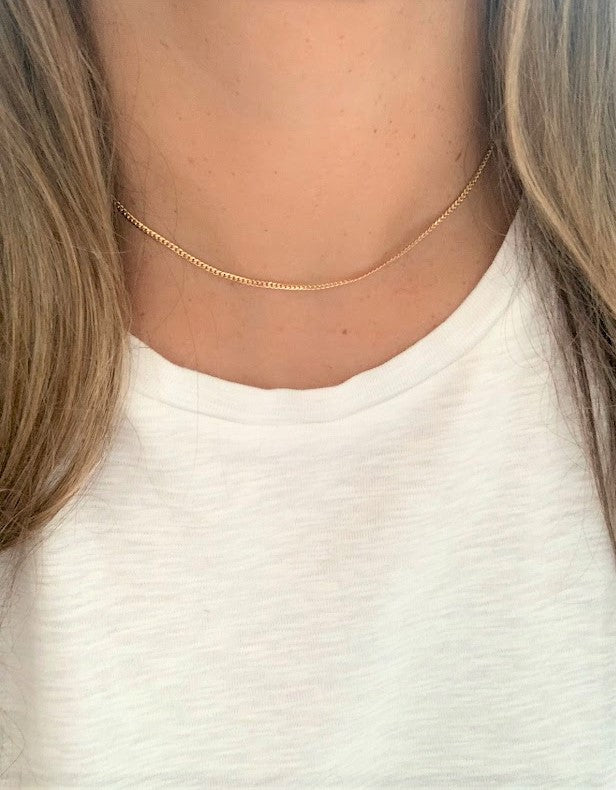 2.2MM 14K Gold SOLID Miami Cuban Link Chain | 14K Gold Curb Link Chain | Layering Gold Chain | SOLID GOLD