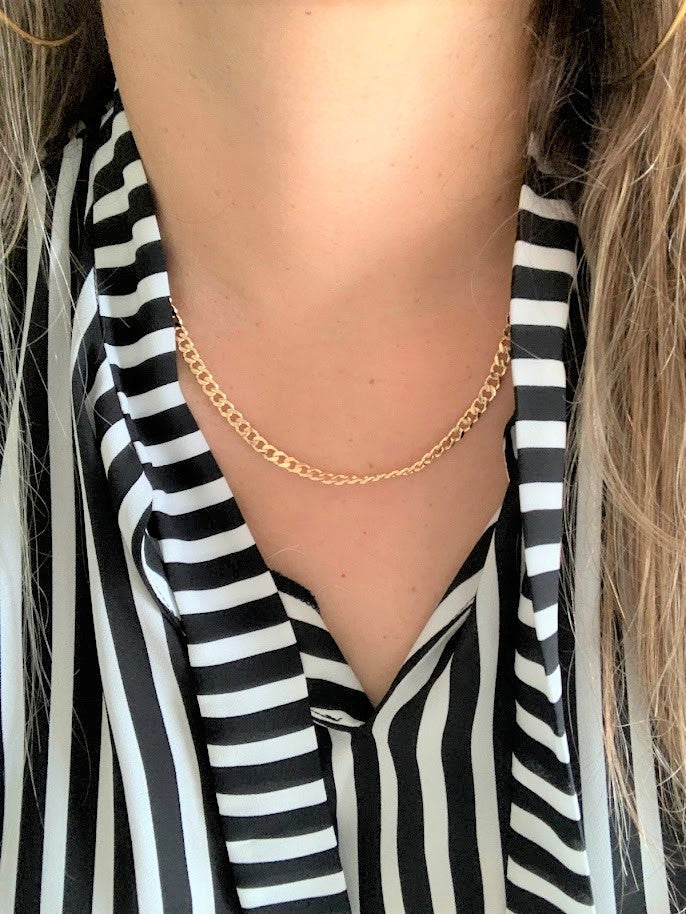 5MM Cuban Link Chain | Cuban Curb Link Chain | Gold filled Necklace | Gold Necklace | Cuban Link Necklace | Cuban Curb Link Necklace