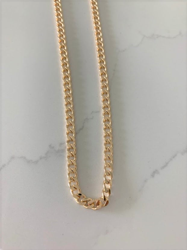 5MM Cuban Link Chain | Cuban Curb Link Chain | Gold filled Necklace | Gold Necklace | Cuban Link Necklace | Cuban Curb Link Necklace
