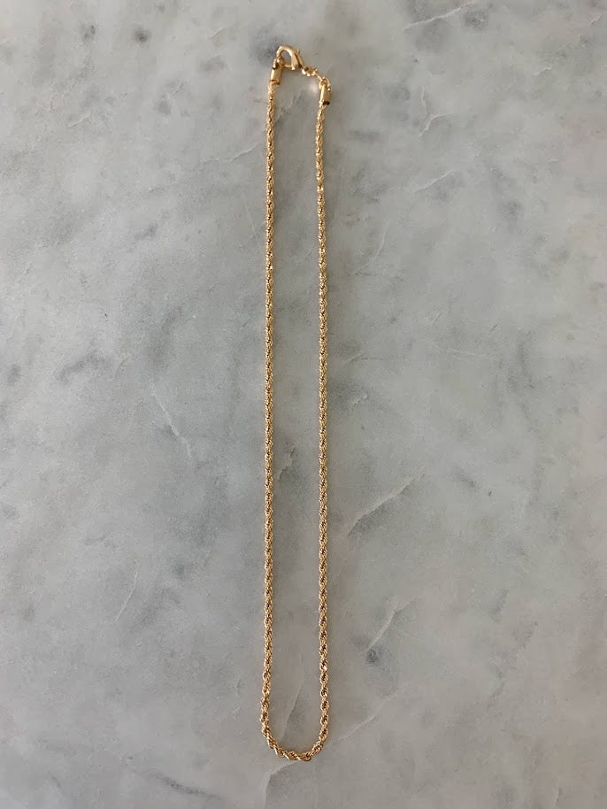 2MM Gold-Filled Rope Necklace