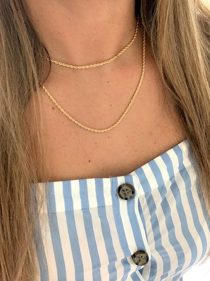 2MM Gold-Filled Rope Necklace