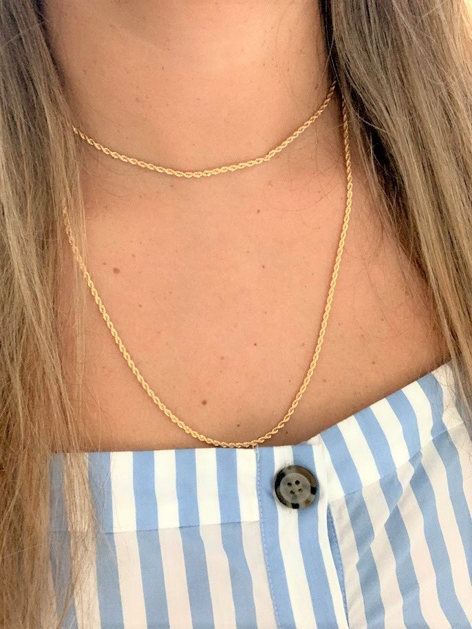 2MM Gold-Filled Rope Necklace