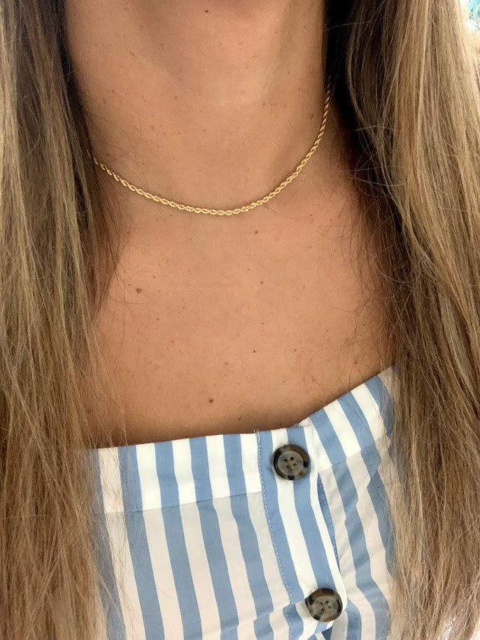 2MM Gold-Filled Rope Necklace