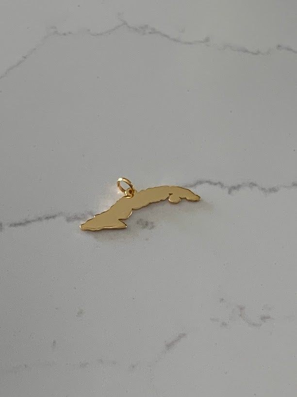 14K GOLD Map of Cuba | 14K GOLD Mapa de Cuba | Isla de Cuba Map