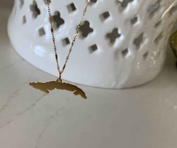 14K GOLD Map of Cuba | 14K GOLD Mapa de Cuba | Isla de Cuba Map
