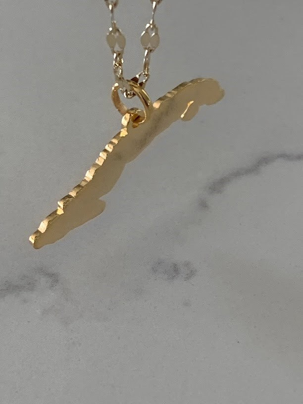 14K GOLD Map of Cuba | 14K GOLD Mapa de Cuba | Isla de Cuba Map