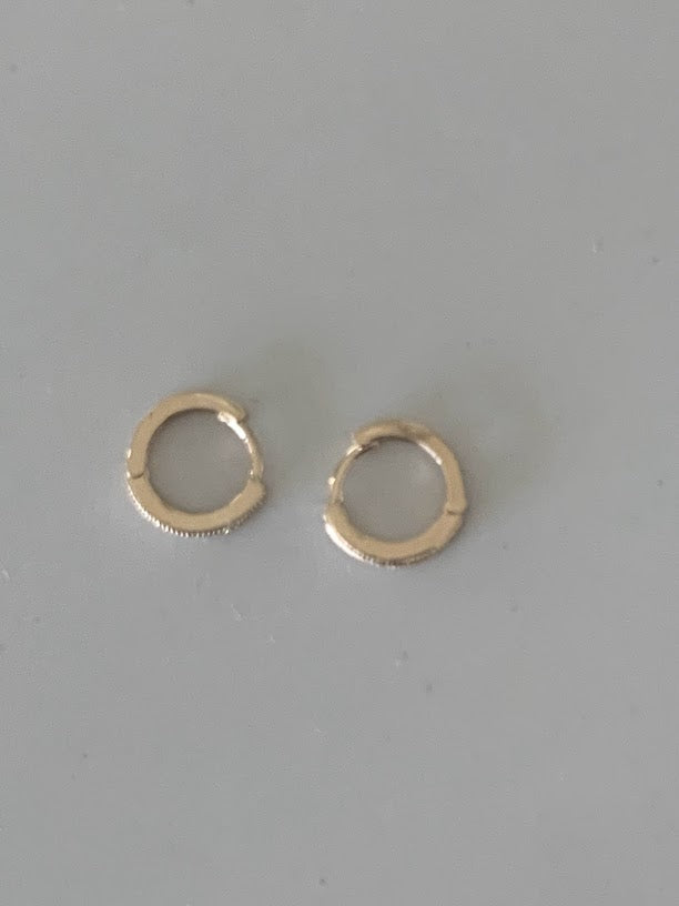 10MM Huggie Hoop Earrings, Pave Dainty Hoop Earrings, Huggie Earrings, Hoop Earrings, Everyday Earrings, Dainty Earrings, CZ Huggies, Hoops