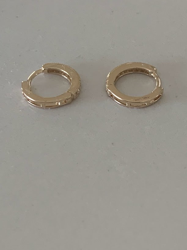 10MM Huggie Hoop Earrings, Pave Dainty Hoop Earrings, Huggie Earrings, Hoop Earrings, Everyday Earrings, Dainty Earrings, CZ Huggies, Hoops