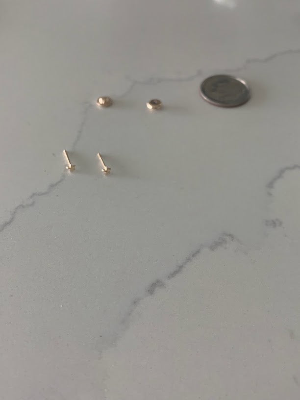 Tiny Star Earrings, 14K Yellow Gold, Star Earrings, Gold Star Charm Earrings, Hypoallergenic Star Stud Earrings with Screw Backs