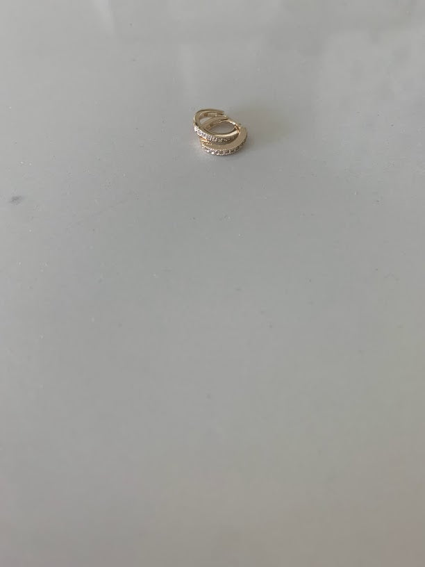 10MM Huggie Hoop Earrings, Pave Dainty Hoop Earrings, Huggie Earrings, Hoop Earrings, Everyday Earrings, Dainty Earrings, CZ Huggies, Hoops