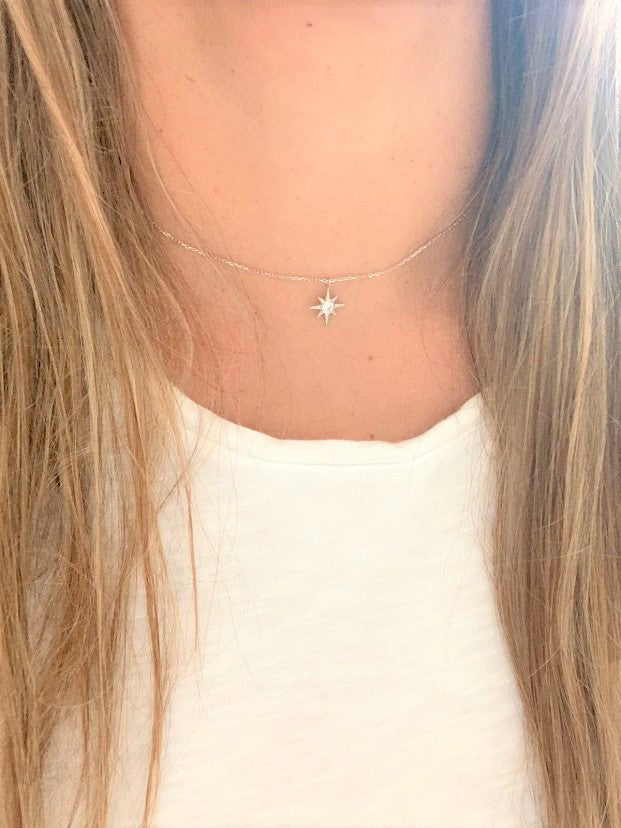 925 Sterling Silver Medium Sun Necklace
