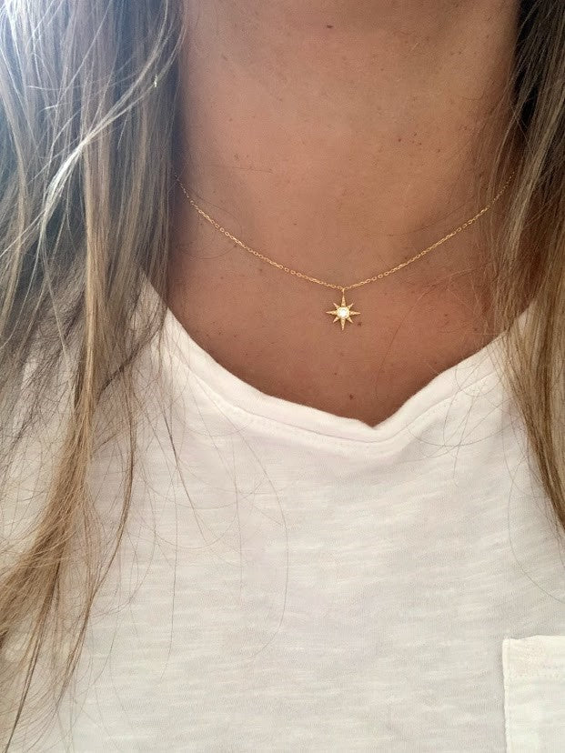 925 Sterling Silver Medium Sun Necklace