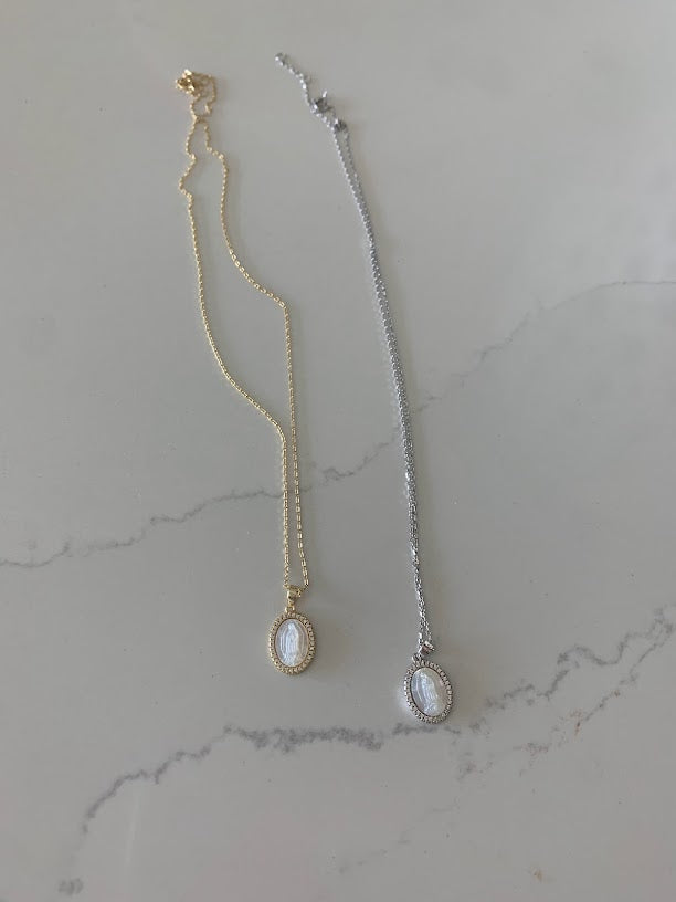 Virgin of the Miraculous Medal Necklace | 925 Sterling Silver | Gold Over Silver | Dainty and Delicate Religious Necklace
