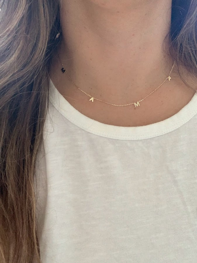 14K Gold MAMA Necklace | Mom Necklace
