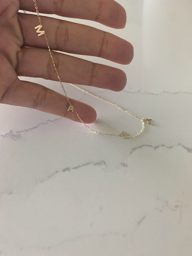 14K Gold MAMA Necklace | Mom Necklace