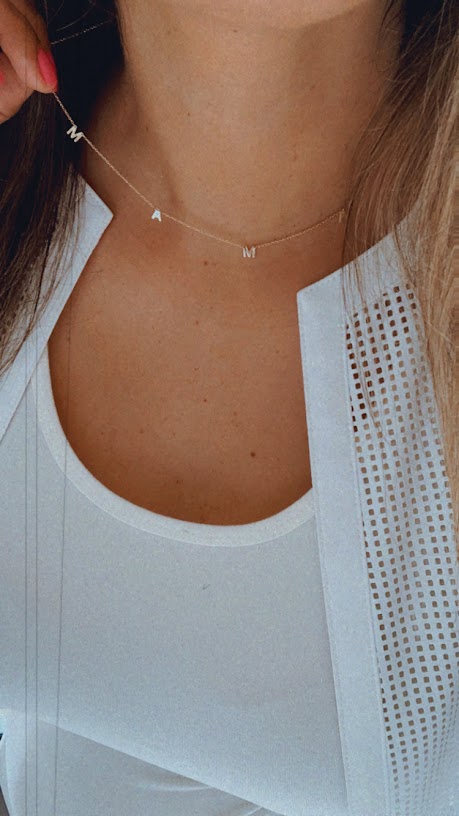 14K Gold MAMA Necklace | Mom Necklace