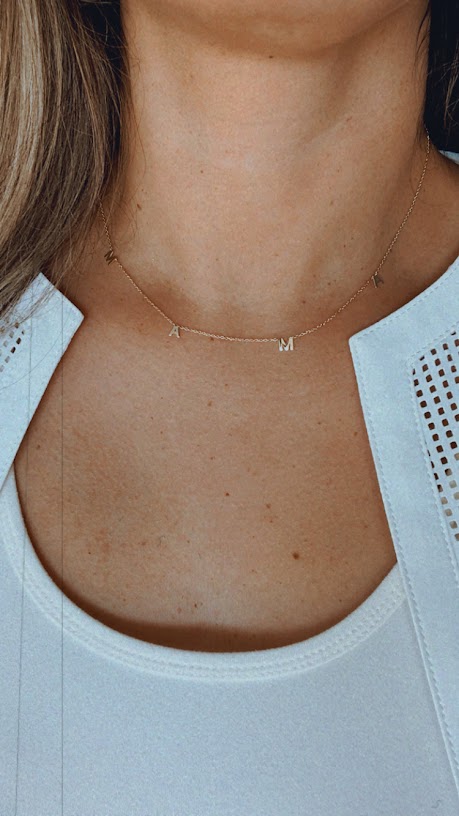 14K Gold MAMA Necklace | Mom Necklace