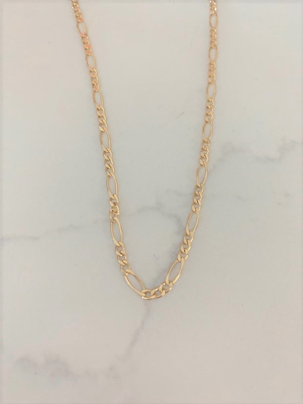 3MM Dainty Figaro Anklet in Gold-filled