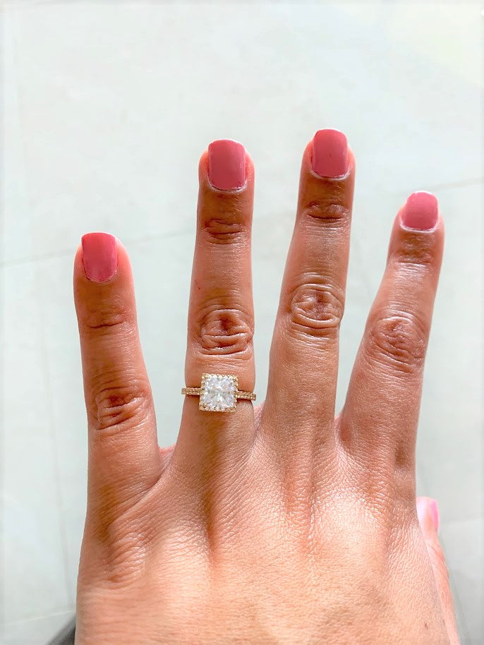 14K Yellow Gold Engagement Ring