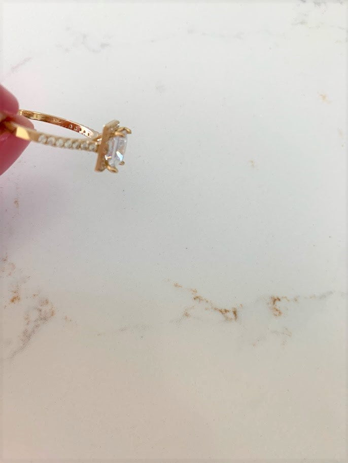 14K Yellow Gold Engagement Ring