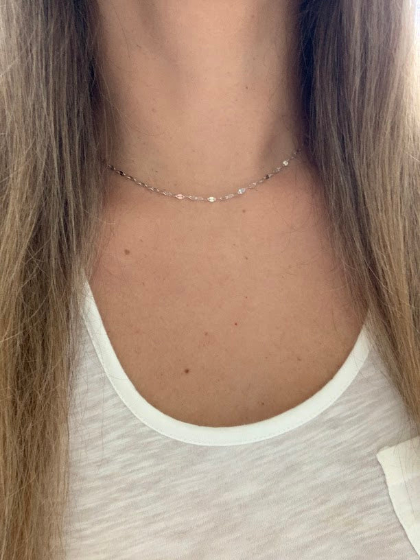 Sterling Silver and Gold over Sterling Silver Mirror Chain | Best Seller