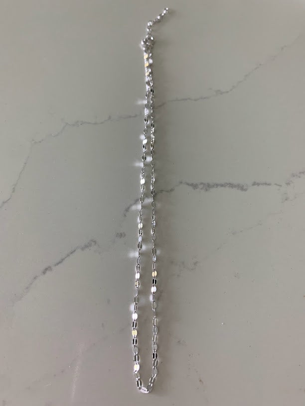 Sterling Silver and Gold over Sterling Silver Mirror Chain | Best Seller