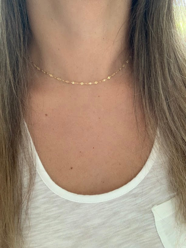 Sterling Silver and Gold over Sterling Silver Mirror Chain | Best Seller