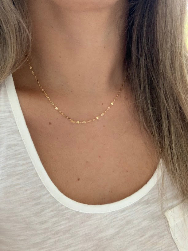 Sterling Silver and Gold over Sterling Silver Mirror Chain | Best Seller