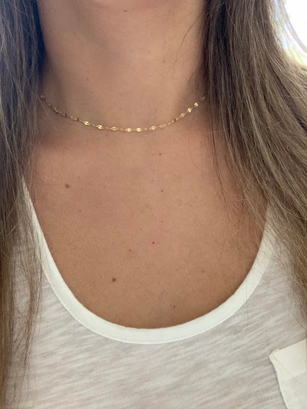 Sterling Silver and Gold over Sterling Silver Mirror Chain | Best Seller