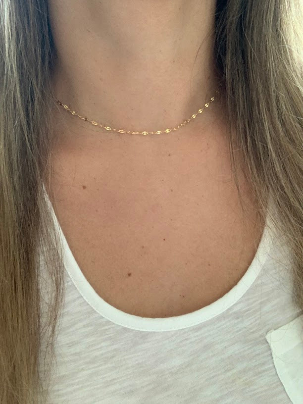 Sterling Silver and Gold over Sterling Silver Mirror Chain | Best Seller
