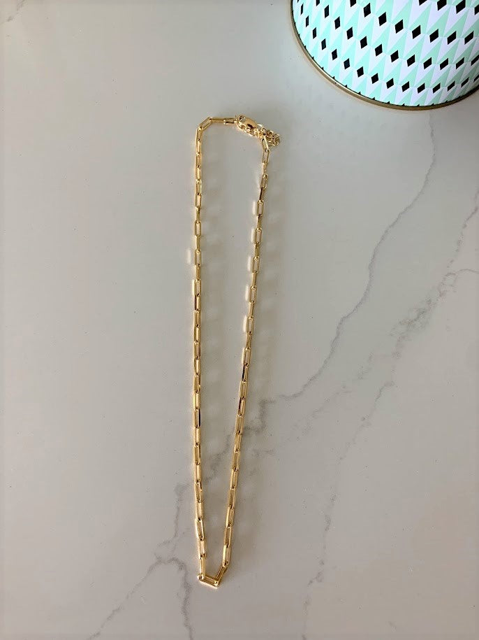 Sterling Silver Paperclip Necklace